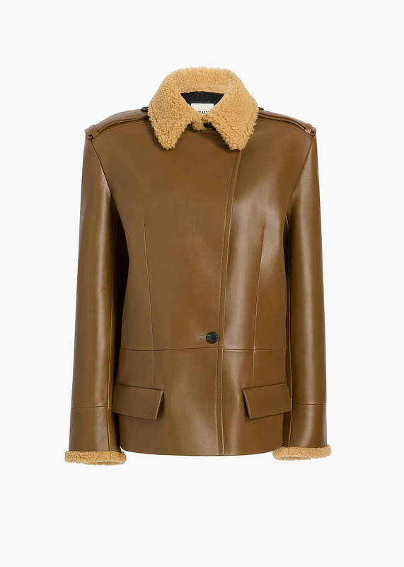 Marlot Coat in Dark Olive