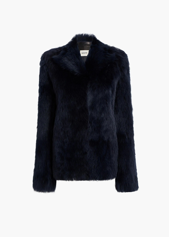 Saraphina Jacket in Dark Navy Shearling
