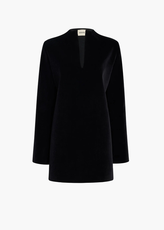 Aleena Dress in Black Velvet
