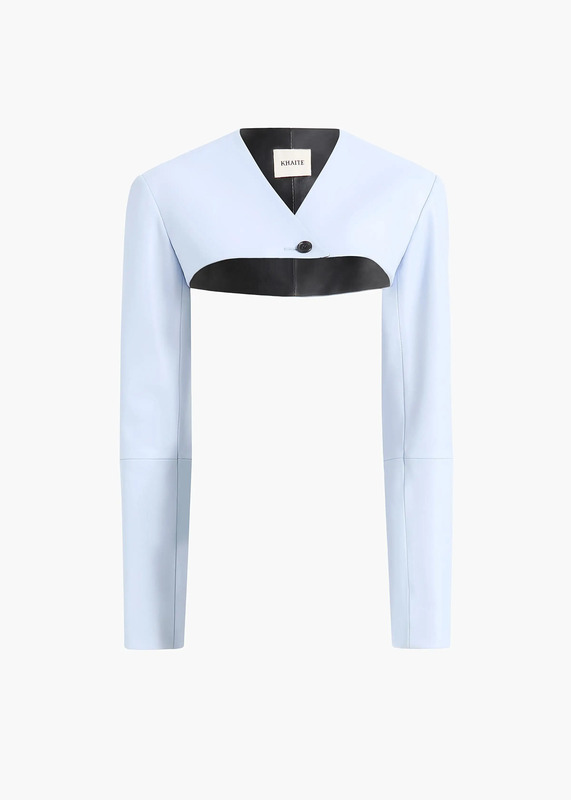 Onno Jacket in Sky Blue Leather