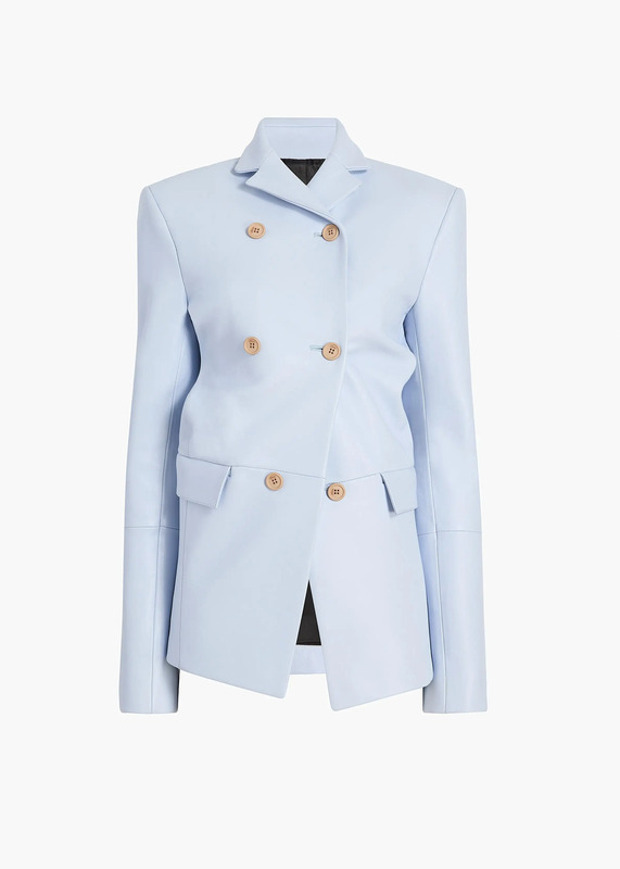 Rolo Jacket в небесно-голубой коже