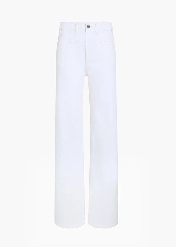 Delmonico Jean in White
