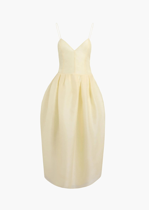 Colette Dress in Pale Yellow