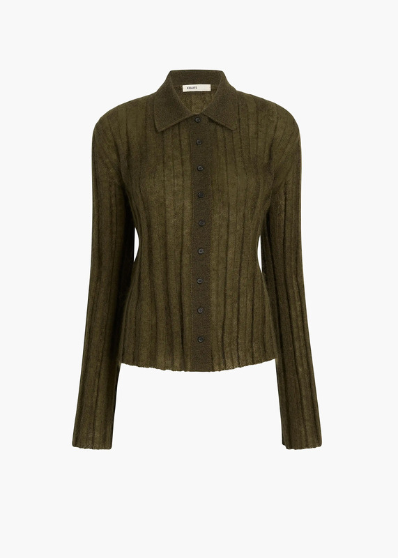 Meadow Sweater in Dark Olive