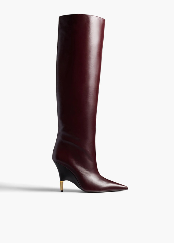 Bella Knee-High Boot in Bordeaux Vintage Calf