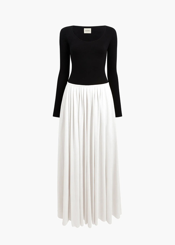 Carlotta Dress in Black and White