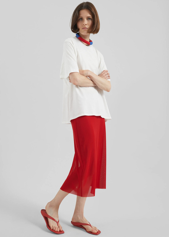 Suva Sheer Skirt - Red