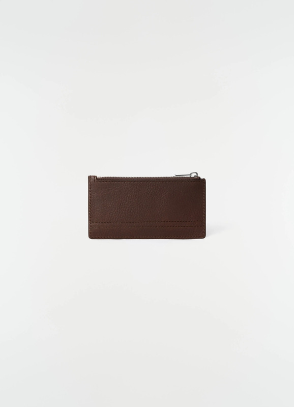 GEAR CARD HOLDER AND COIN PURSE IN LEATHER