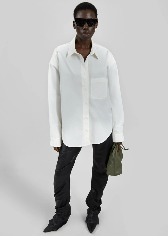 Jaslen Padded Shirt - White