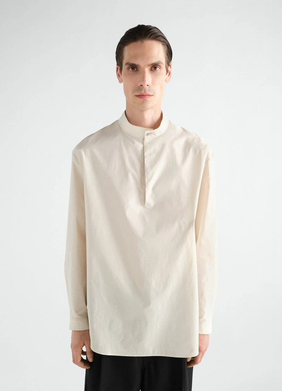 SAILOR TOP IN WASHED COTTON AND SILK BLEND