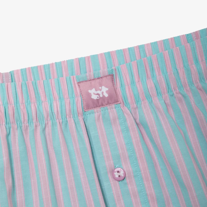 BOXER STRIPED Mint/Pink