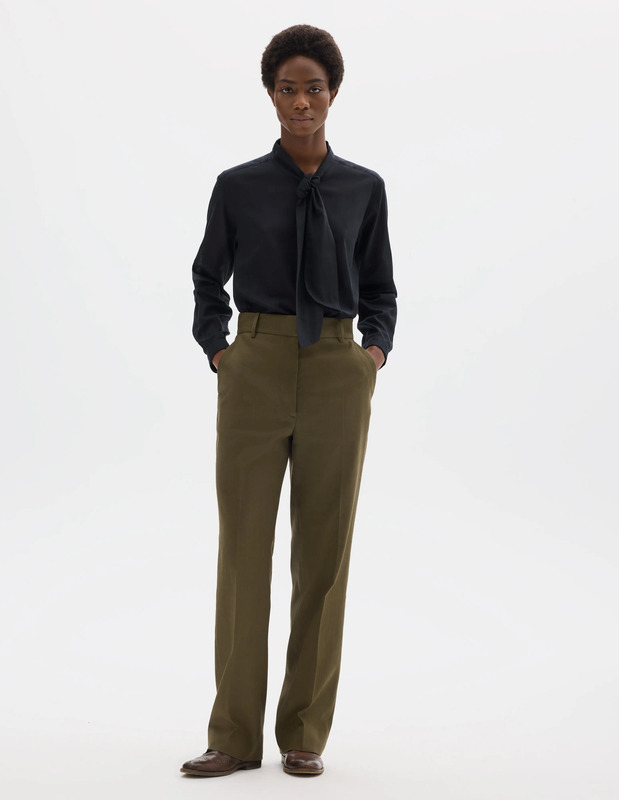 UNIFORM TRUSERS | COTTON LINEN TWILL | FADED OLIVE