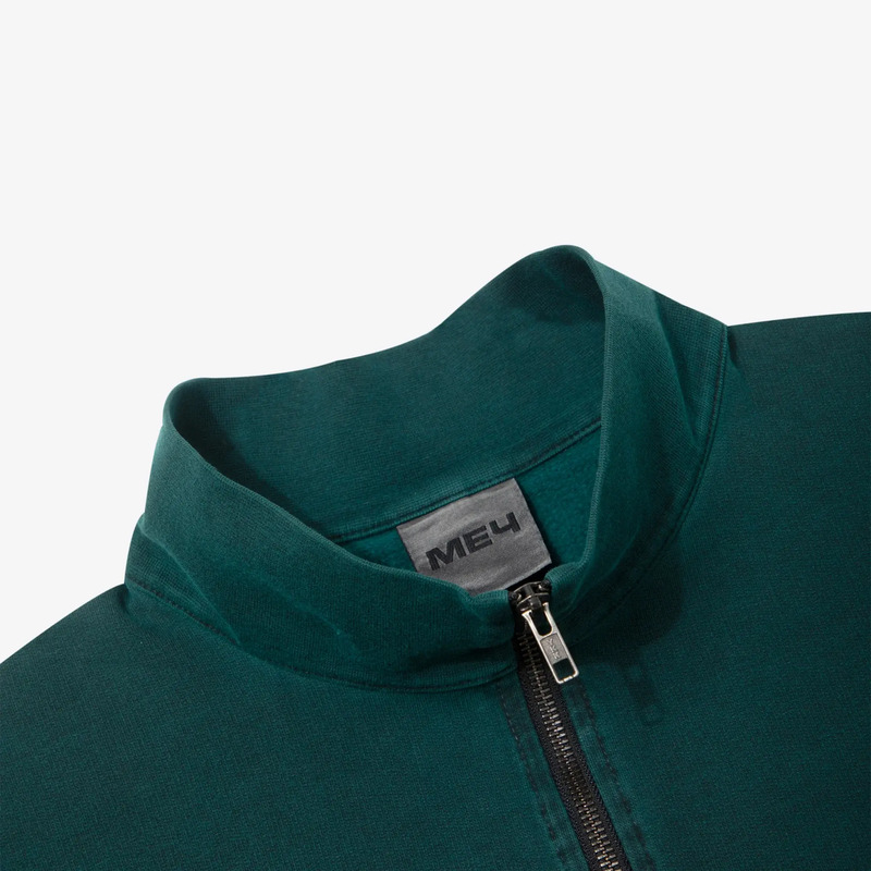 HALF ZIP DYED Sea Green