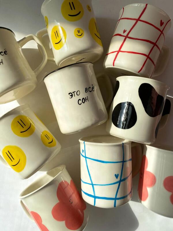 Moroz Ceramics > Чашка с принтом Light Moroz Ceramics купить в интернет-магазине