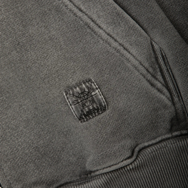 ZIP GARMENT DYED Grey
