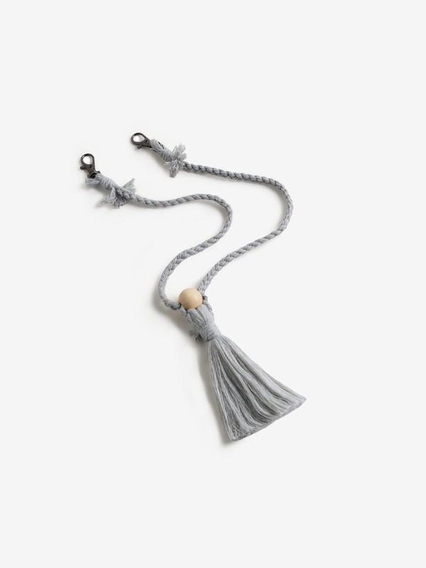 ОБВЕС MACRAME BEADS / GRAY