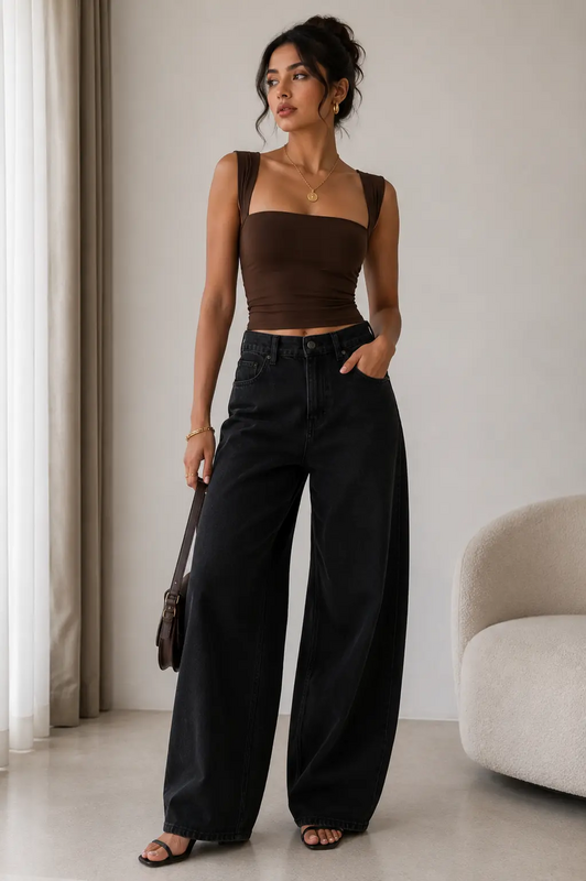 Черный, Повседневная Мода, Советы О Моде, Черные Джинсы, Moda