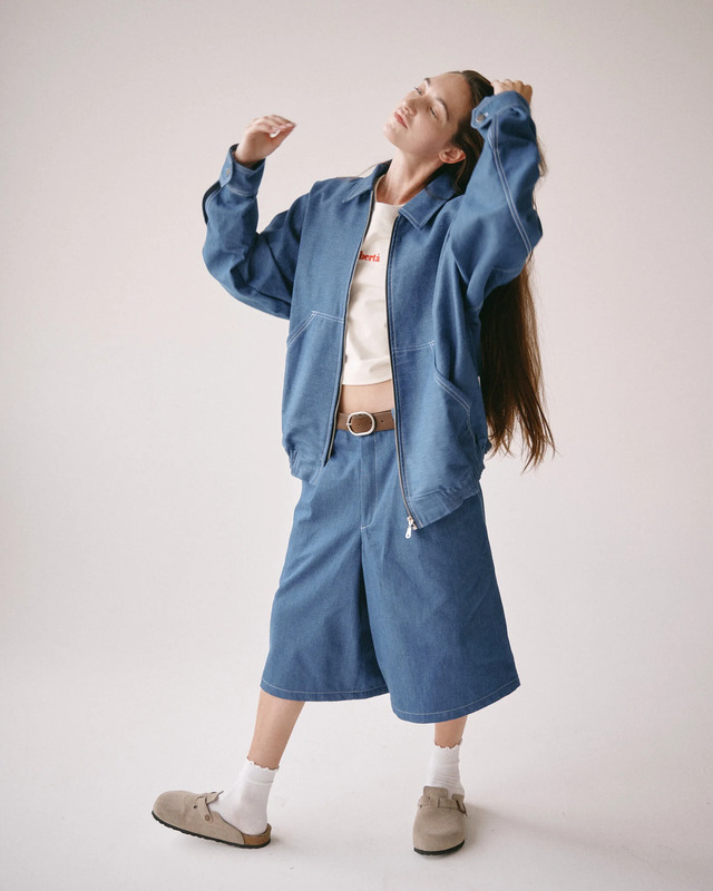 Куртка Zip-Up Shirt Jacket Denim Blue