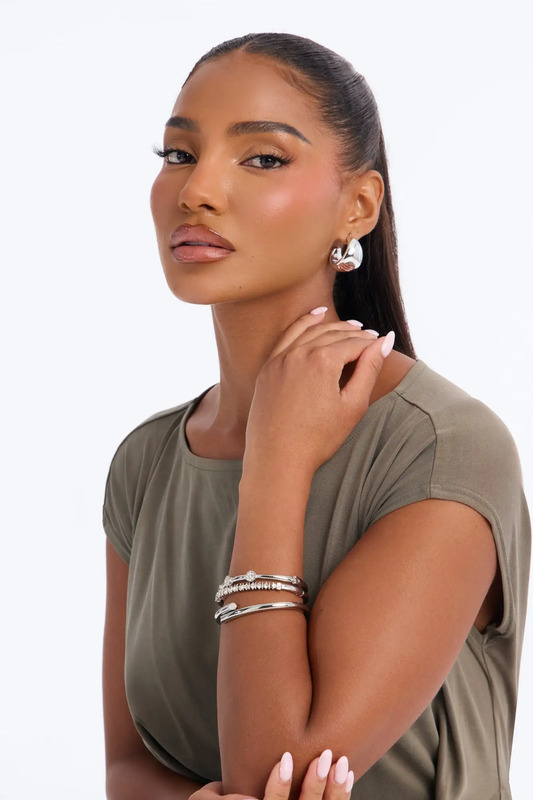 Sunny Days Only 3 Piece Bracelet Set - Silver