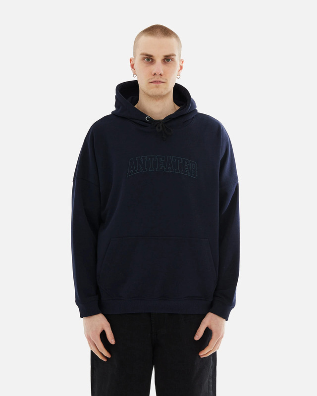 Hoodie Text Navy navy blue