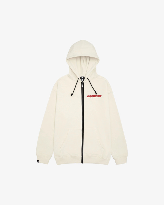 Hoodie Zip Atak beige