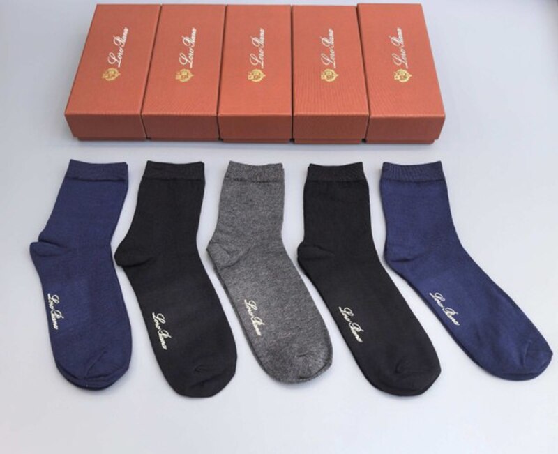 Men's socks Loro Piana, universal size Cotton Running For any season blue melange Sports China buy with delivery to OZON at a low price (2468219495)