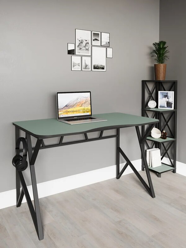 Desk, computer Graphics 120, Green Eucalyptus, Make Furniture