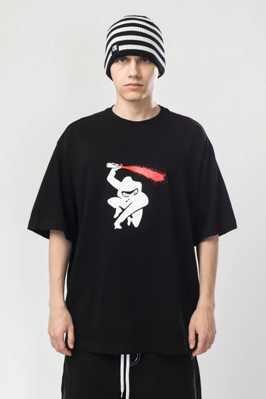 Over T Paint Tune T-shirt Black