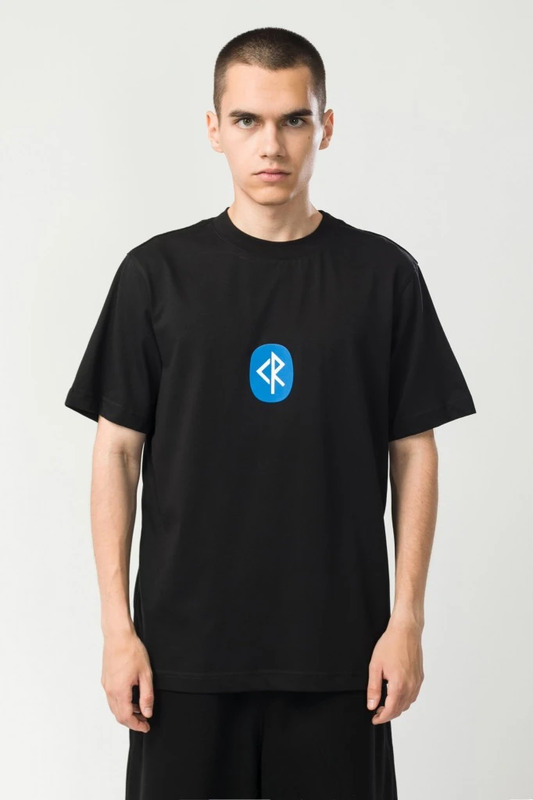 T-shirt Regular Blue Tooth Anthracite