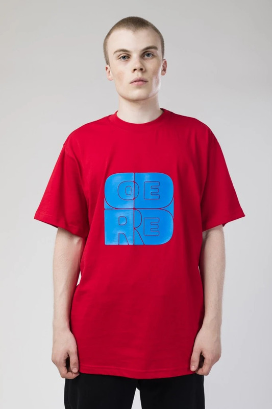 T-shirt T+ Bulb Font Red