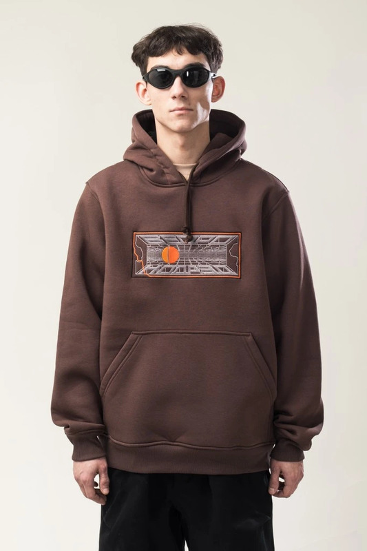 Hood Up Sweatshirt KODRED × Bucket Brown