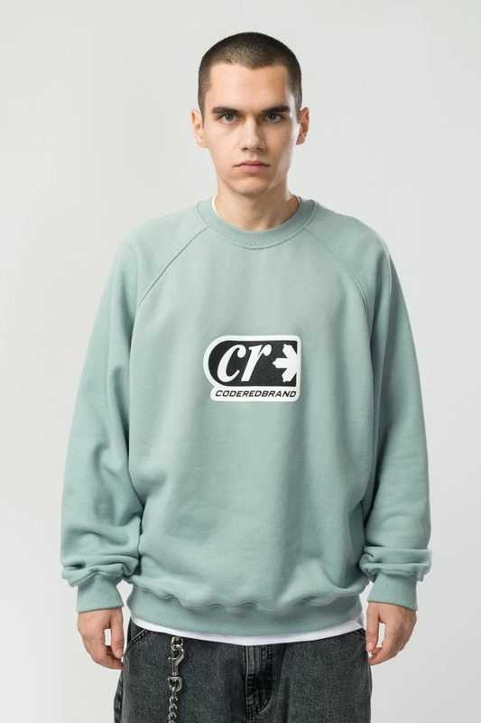 Crewneck sweatshirt Firm Wide No CR Gray-Blue Dark