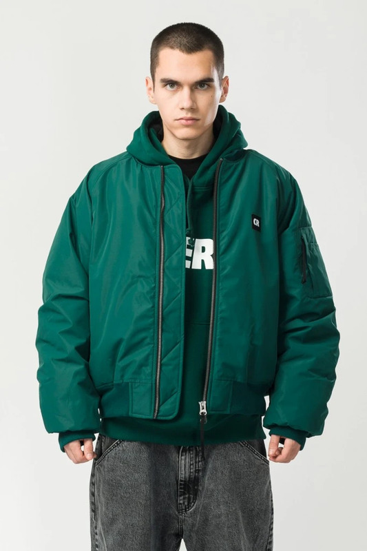 Bomber Wide Jacket Forest Green