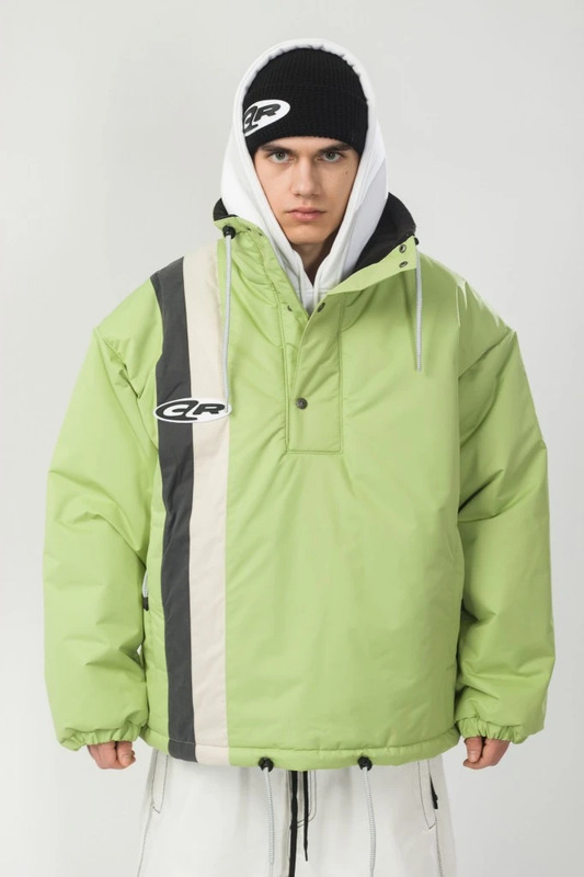 Insulated Anorak Sidelines Pull Pale Green