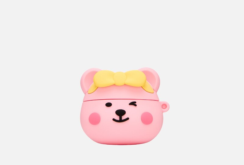 In stock: Case for headphones Dailylike AirPods 3 Jelly bear 01 Pinky