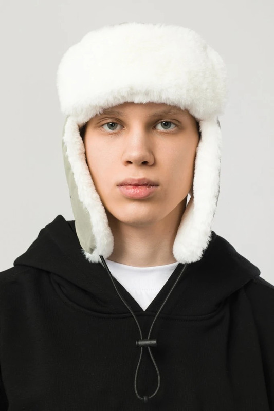 Dome Ushanka Hat Olive Pale