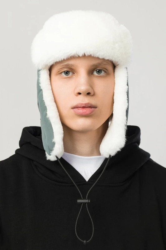 Dome Ushanka Hat Gray-green