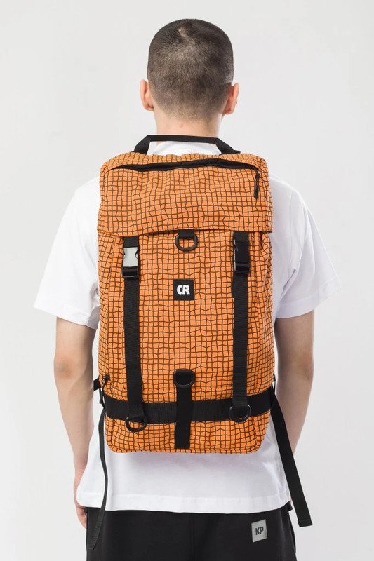 Backpack Wildstyle City 3 Orange/Bent Grid Pattern Black