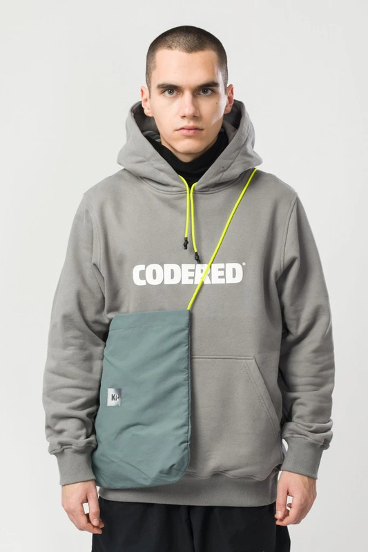 Tote Cord String Bag Gray-green