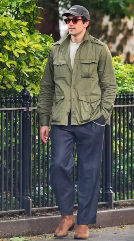 Green jacket outfit men | Olive green outfit men casual, Paul anthony kelly