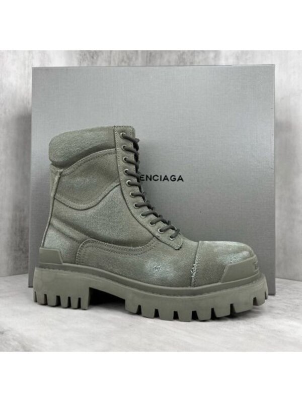 Boots Men's, Women's Balenciaga olive, size 45 Winter F Laces Flat heel Zipper France buy with delivery on OZON at a low price (2732533787)