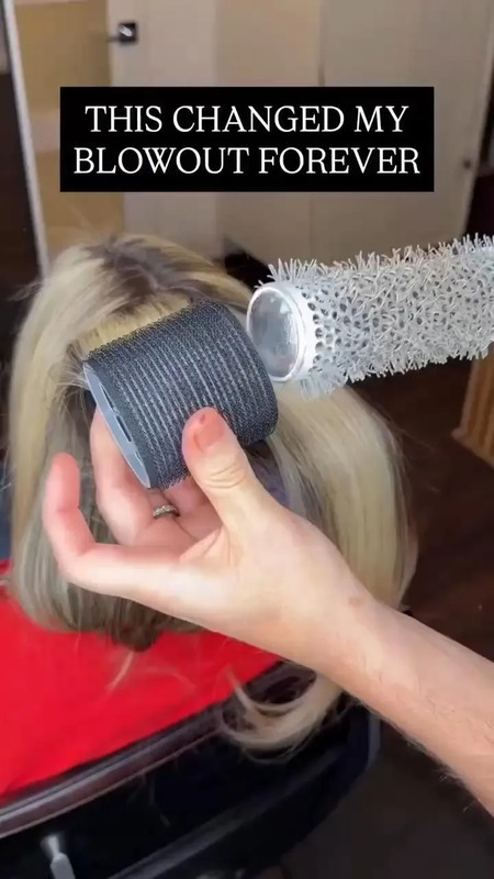 Have you tried this blowout hack by @carloshairstylist_? 👀