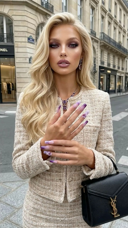 💜 Lavender Opulence — High-Fashion Parisian Glam ✨