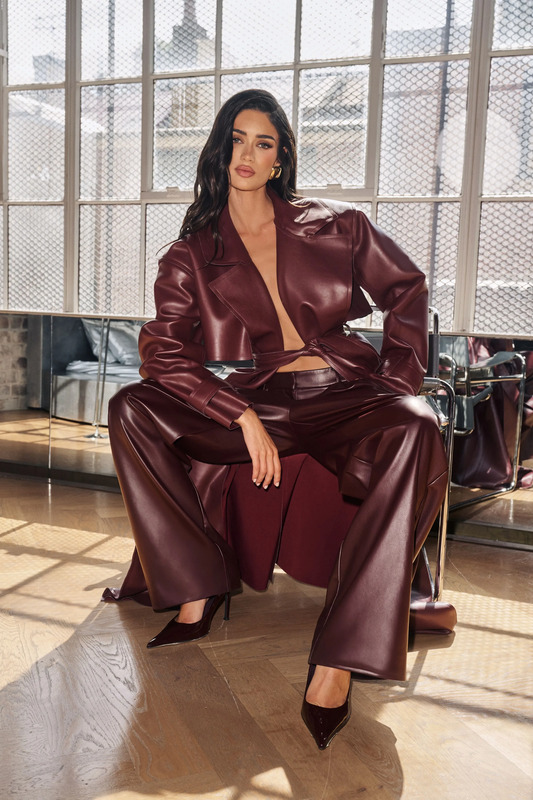 BABYBOO BRIDGET TRENCH COAT PLUM