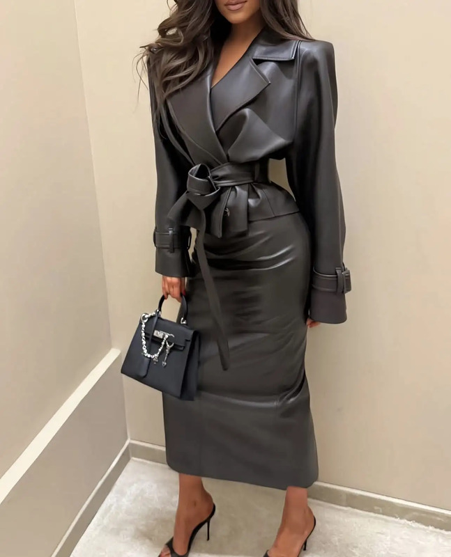 Leather look