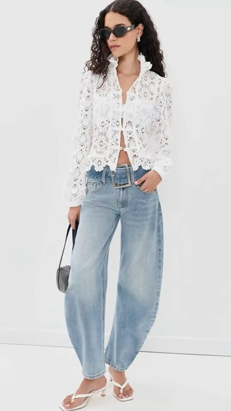 Trendy outfit- click to shop these jeans