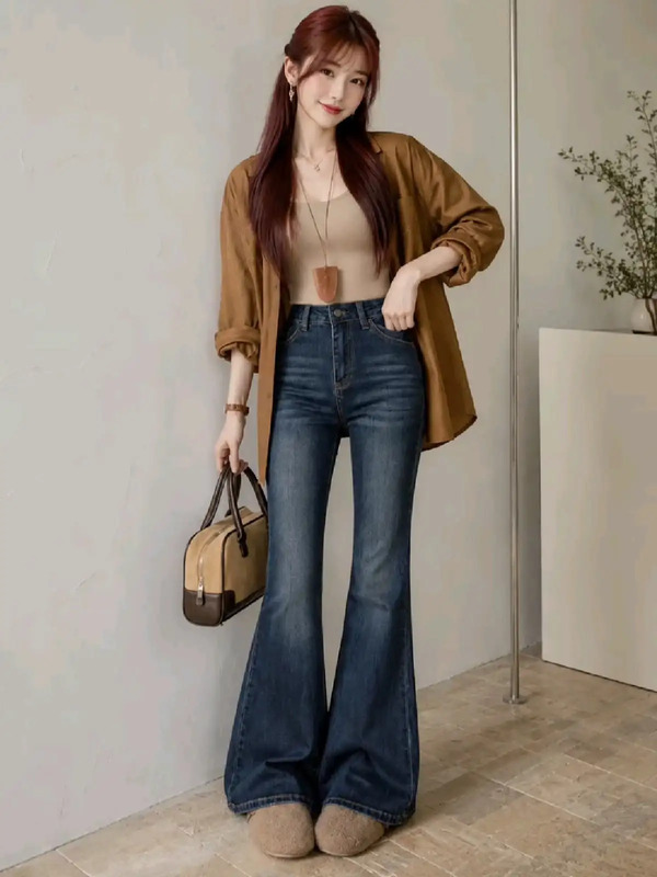 Take a look at this AAV2 Flared Women Blue Jeans on Flipkart