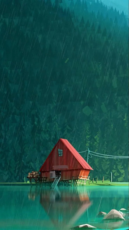 Rain hut nature