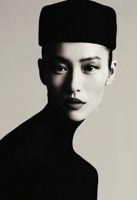 Supermodel Liu Wen photographed by Liu Song for Marie Claire China.