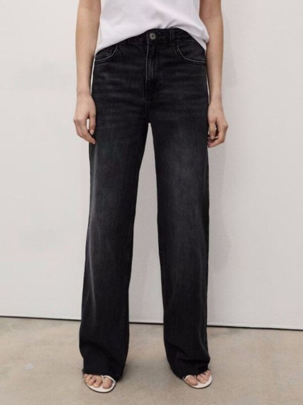 Jeans for women MANGO black Cotton, size 48 Pakistan For any season Casual buy with delivery on OZON at a low price (1904159202)
